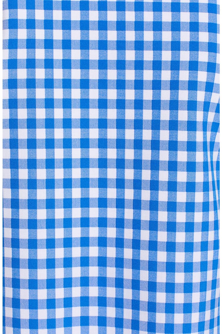 'Giselle' Gingham Top, Alternate, color, BLUE RIVERA/ WHITE