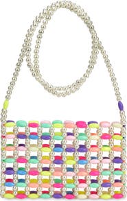 Iscream Kids' Pretty Pastel Beaded Crossbody Bag