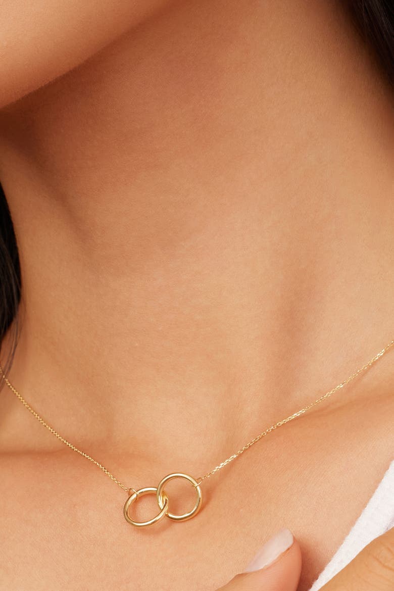 14K Gold Forever Linked Necklace, Alternate, color, Yellow Gold