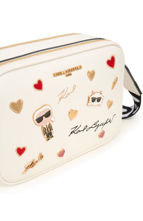 Shop Karl Lagerfeld Paris Maybelle Crossbody In Multi/white