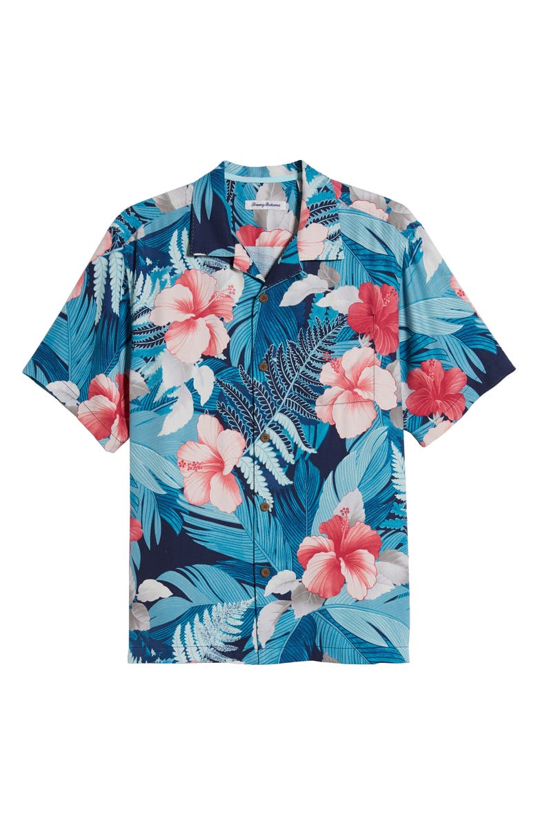 Tommy Bahama Hibiscus Hues Silk Shirt, Alternate, color,