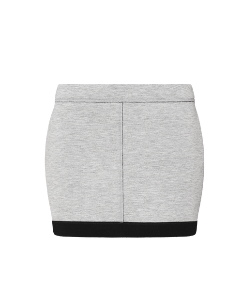 Ansea The Reversible Sweat Skirt In Black/gray