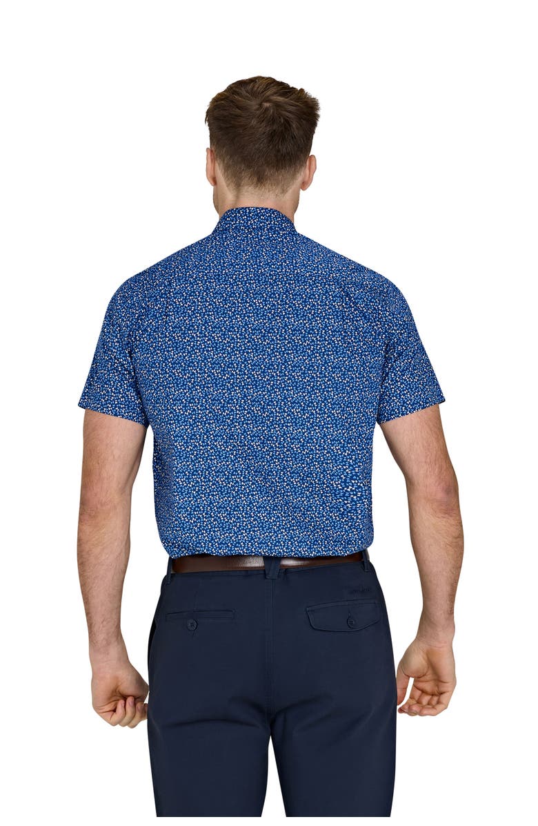 Raging Bull Short Sleeve Flower Bud Shirt, Alternate, color, Navy