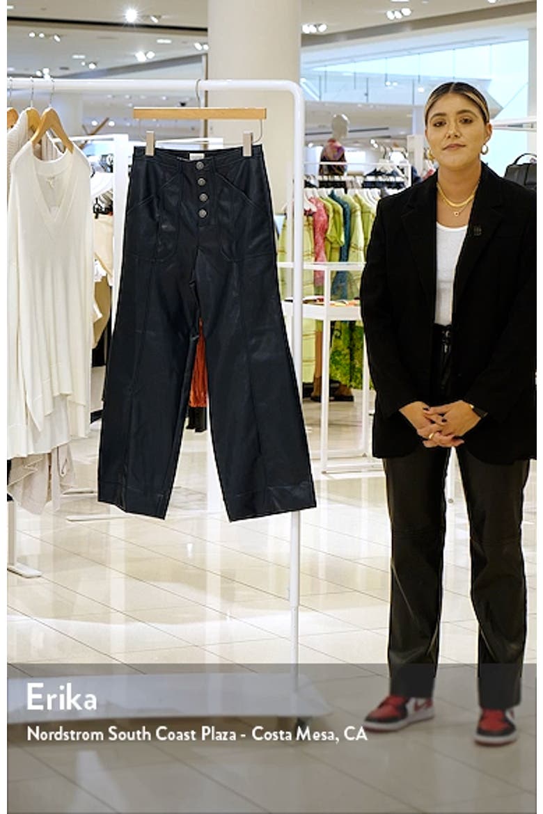 Benji Faux Leather Crop Pants video