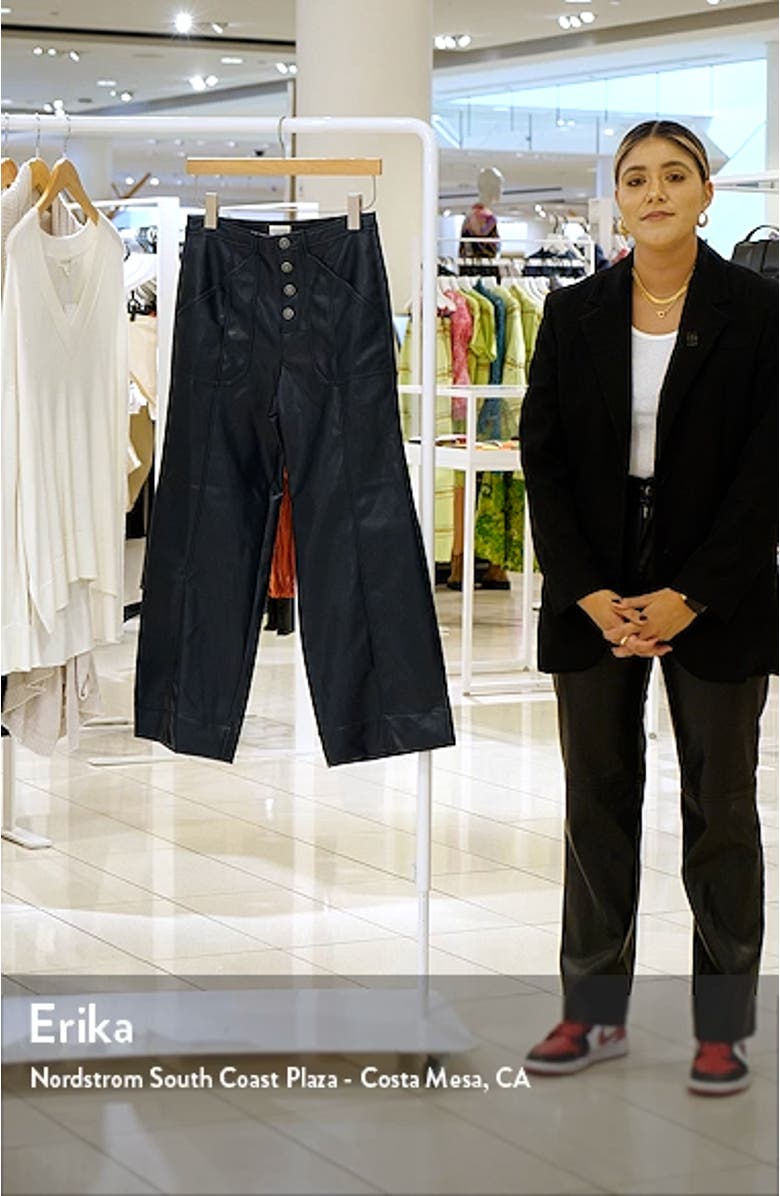 Benji Faux Leather Crop Pants, sales video thumbnail