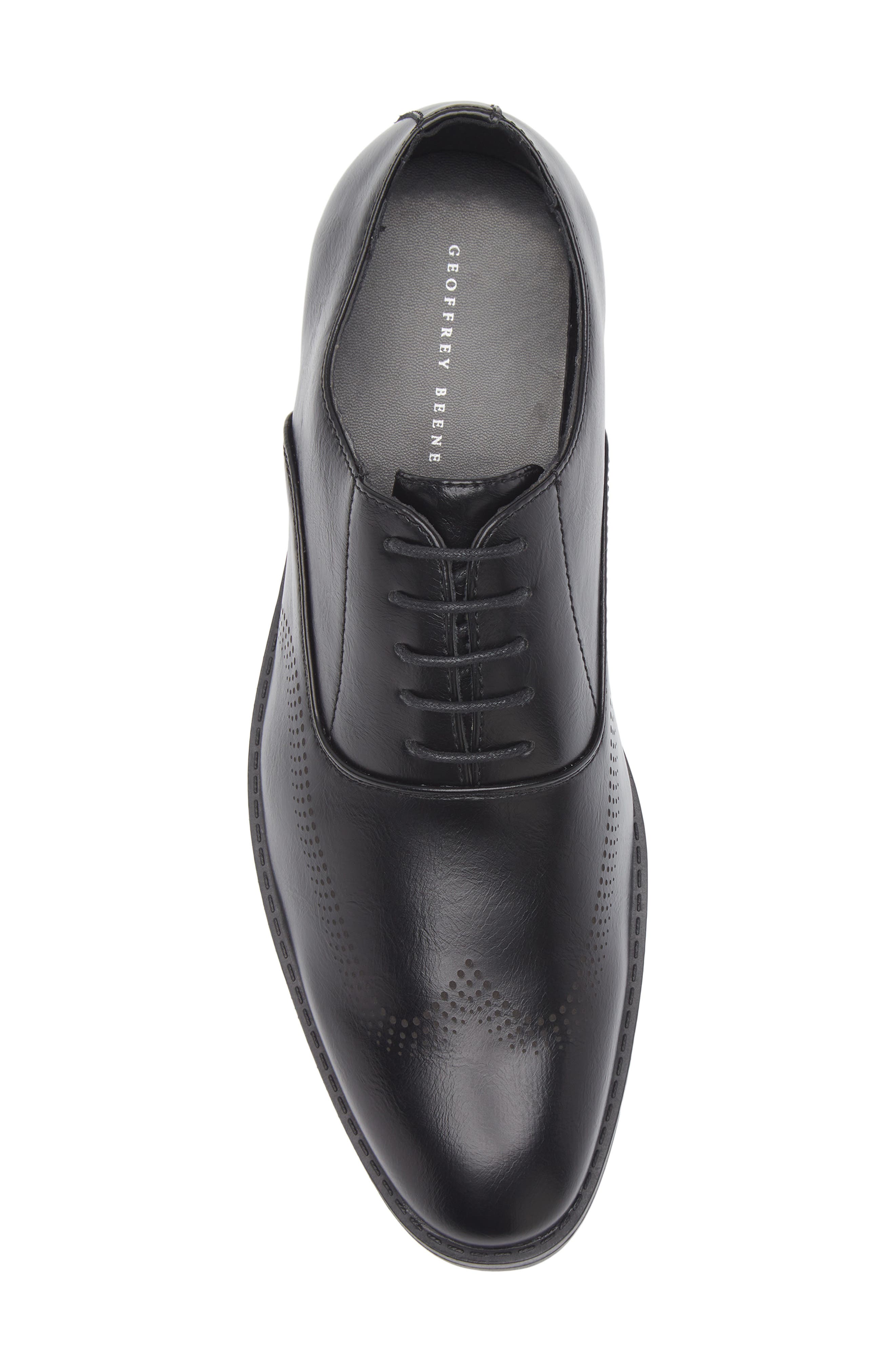 GEOFFREY BEENE Faux Leather Oxford, Alternate, color, Black