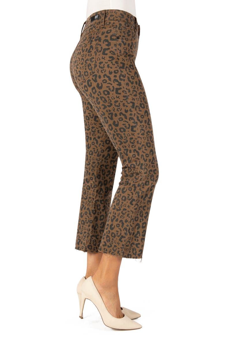 Kelsey High Waist Ankle Flare Jeans, Alternate, color, MOCHA/BLACK