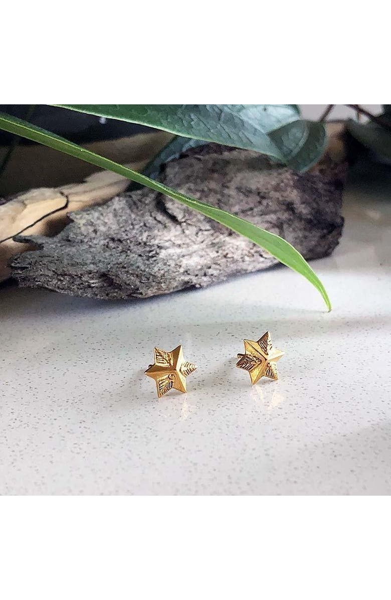 Astor & Orion Star Studs Gold, Alternate, color, Gold