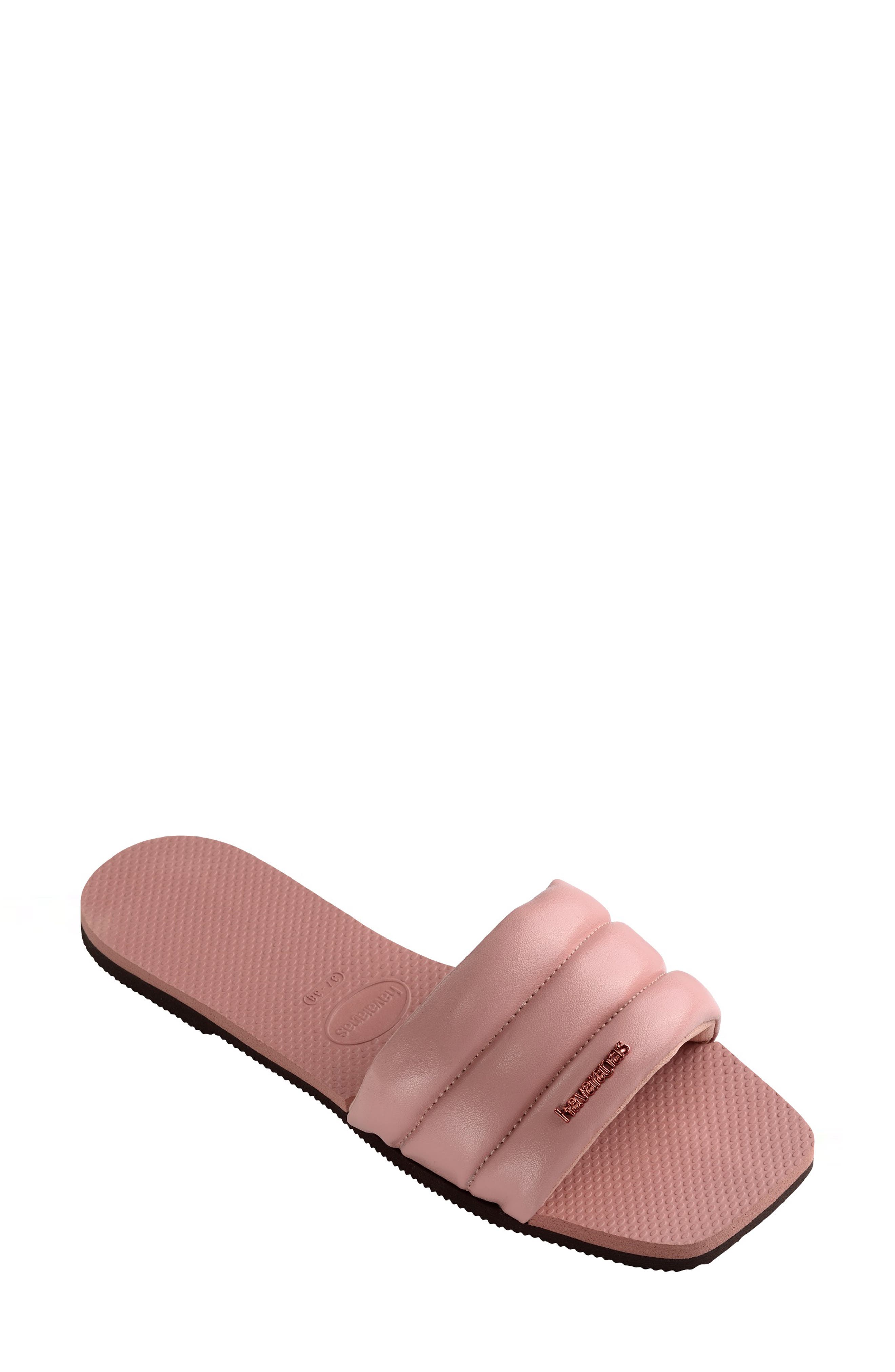 You Milan Quilted Slide Sandal, Main, color, CROCUS ROSE