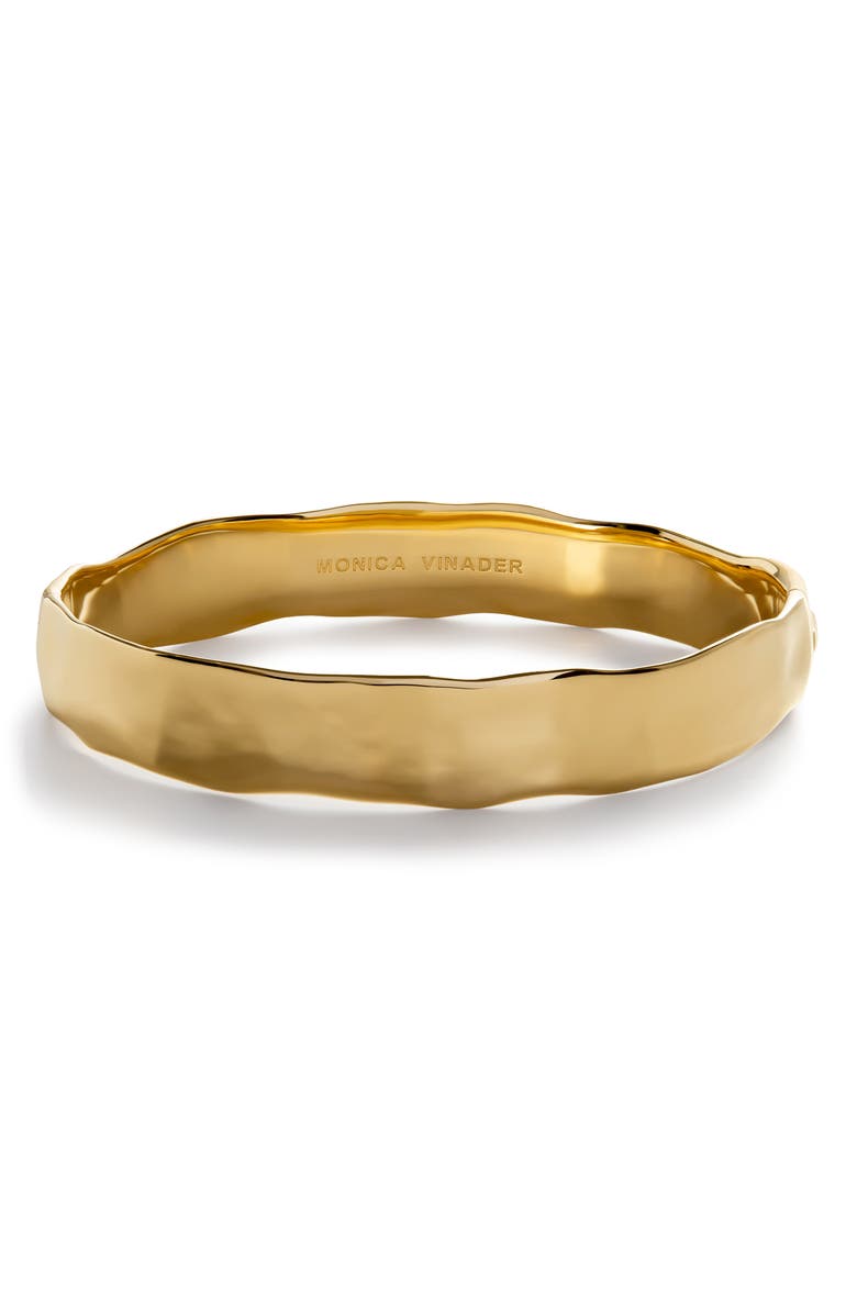 Monica Vinader Siren Muse Bold Bangle Bracelet, Main, color, 18K Gold Vermeil
