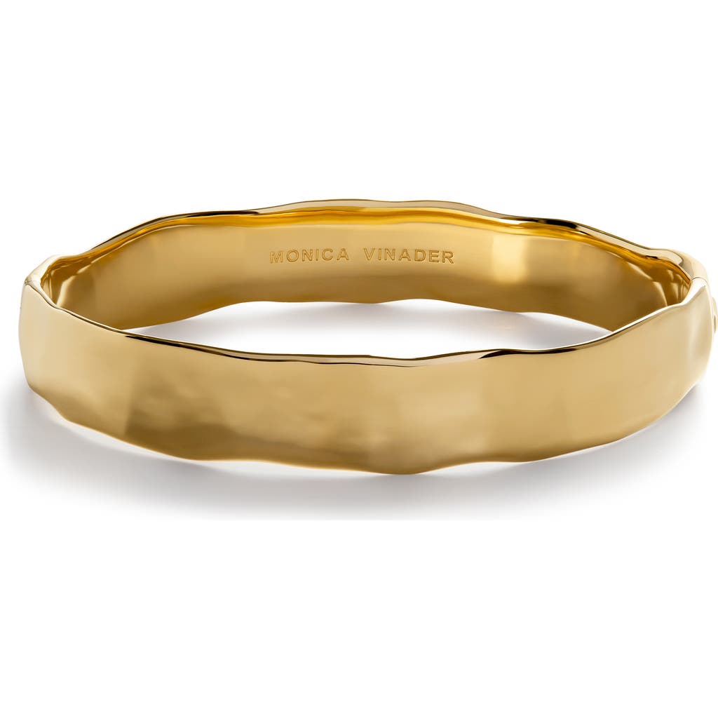 Monica Vinader Gold Siren Muse Bold Bangle In Gold