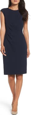 Betsey Johnson Ruched Ponte Sheath Dress