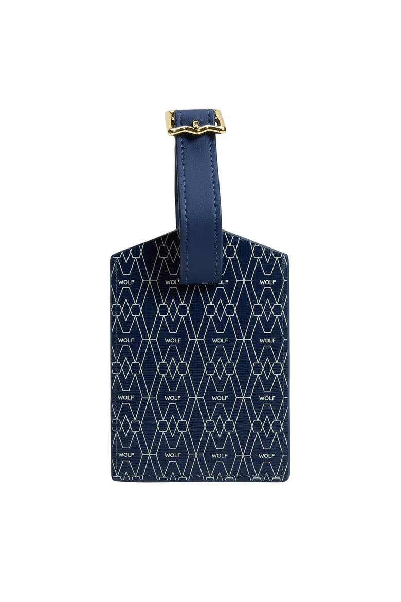 Signature Luggage Tag, Alternate, color, Blue