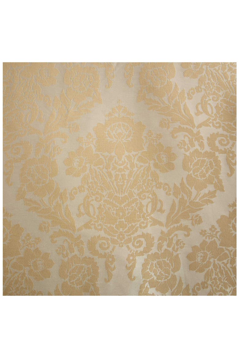 Vintage Damask Cotton Blend Jacquard Duvet Cover Set, Alternate, color, GOLD