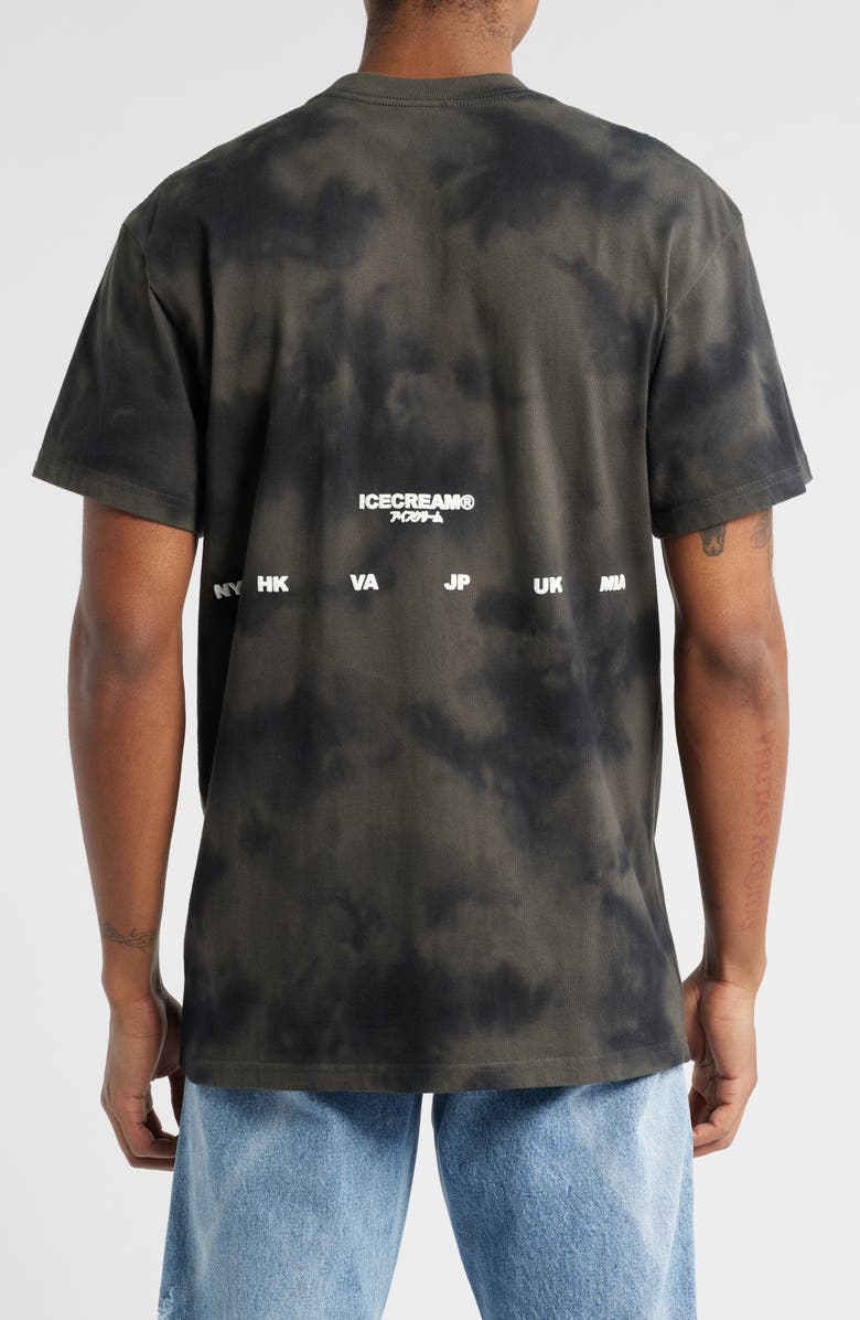 ICECREAM World Tour Splash Dye Graphic T-Shirt, Alternate, color, 
