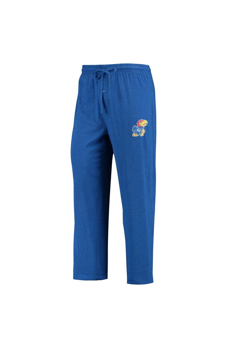 CONCEPTS SPORT Men's Concepts Sport Royal/Heathered Charcoal Kansas Jayhawks Meter Long Sleeve T-Shirt & Pants Sleep Set, Alternate, color, 