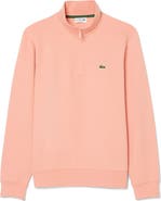 Lacoste Cotton Fleece Half Zip Pullover