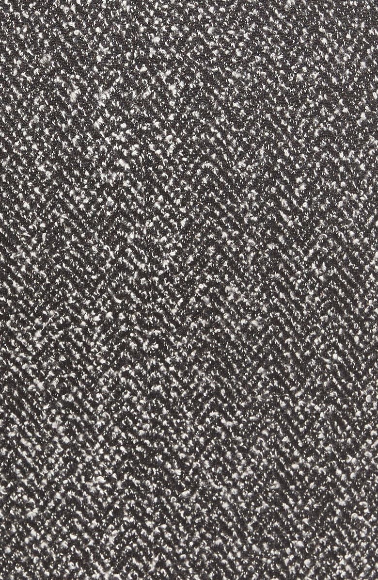 Halogen<sup>®</sup> Mixed Media Short Sleeve Fitted Dress, Alternate, color, 