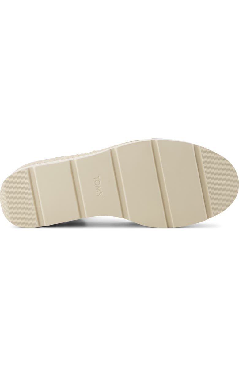 TOMS Darya Platform Wedge Sandal, Alternate, color, Silver