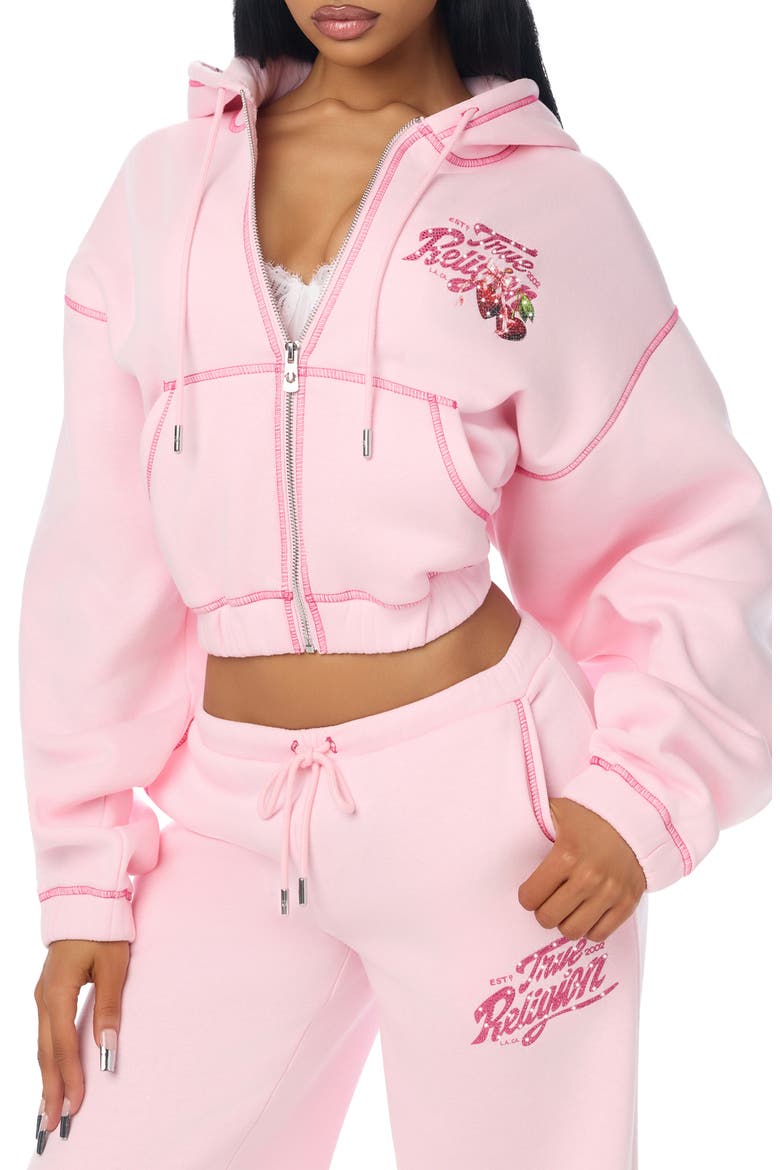 Crystal Cherry Full Zip Hoodie, Main, color, FAIRY TALE