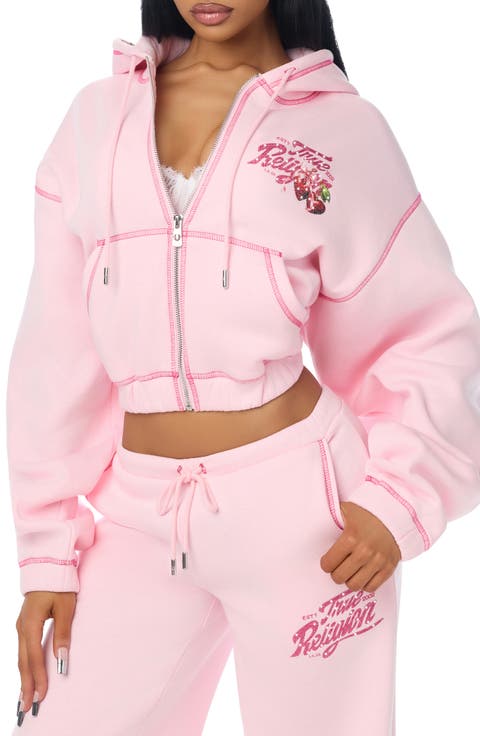Crystal Cherry Full Zip Hoodie