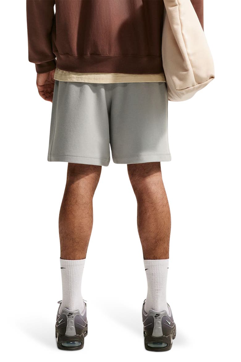 Club Varsity Shorts, Alternate, color, LIGHT SMOKE GREY/ WHITE