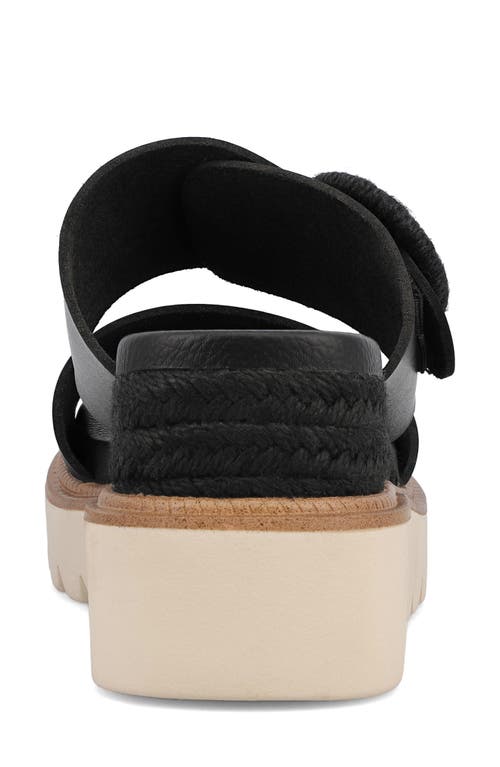 Shop Mia Orla Platform Wedge Sandal In Black
