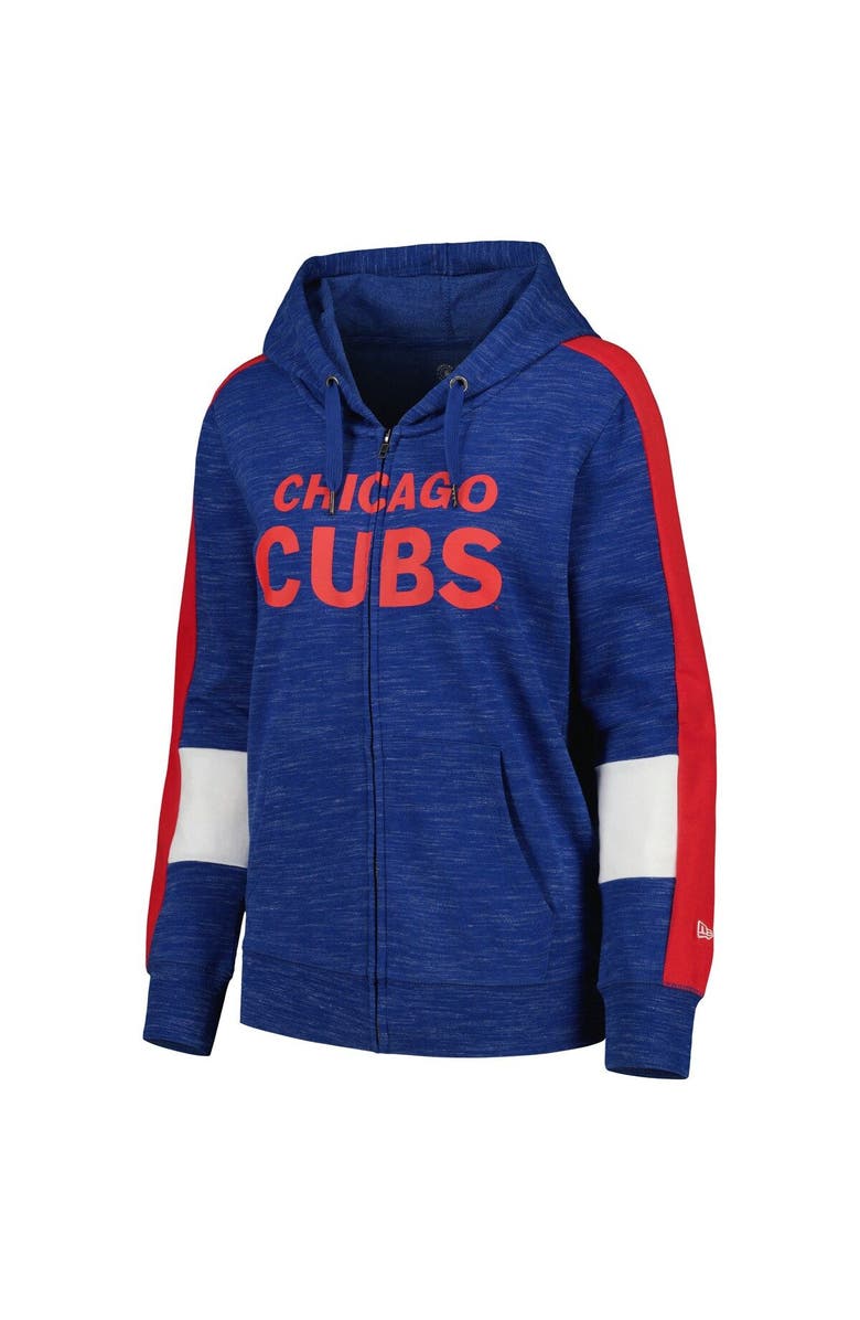 New Era Women's New Era Royal Chicago Cubs Colorblock Full-Zip Hoodie, Alternate, color, Royal