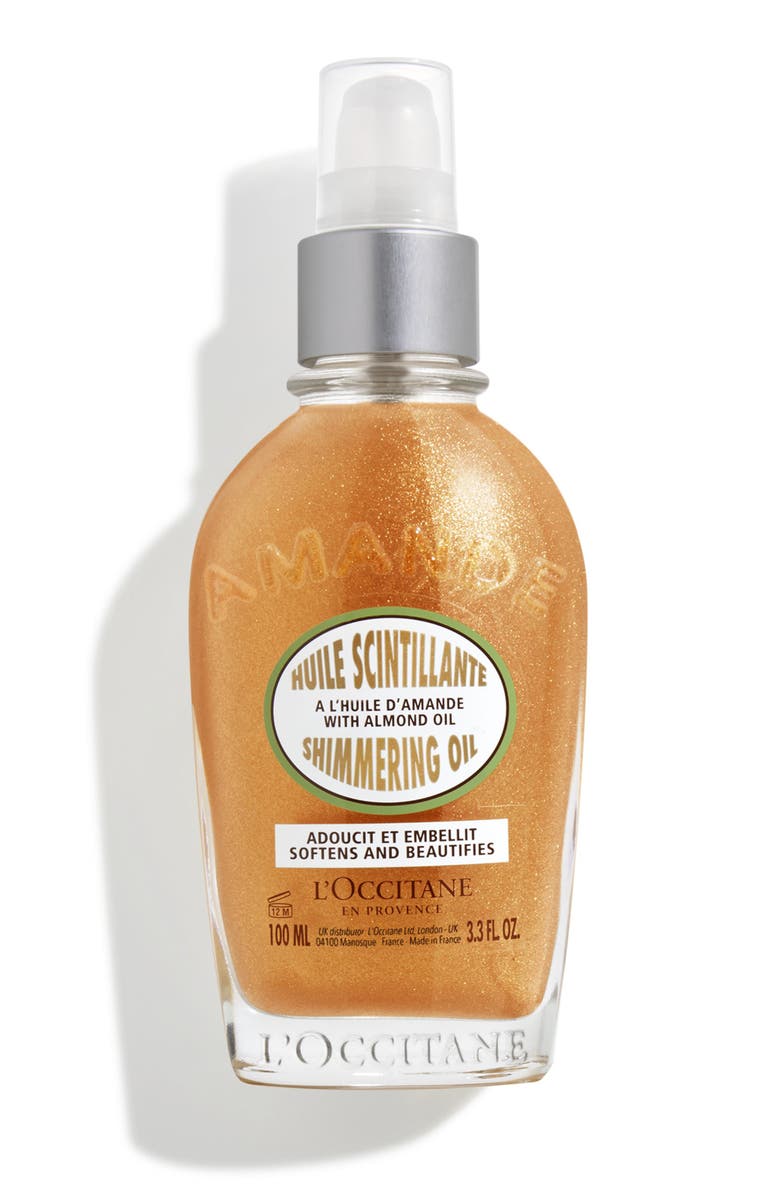 L'Occitane Shimmering Body Oil, Main, color,