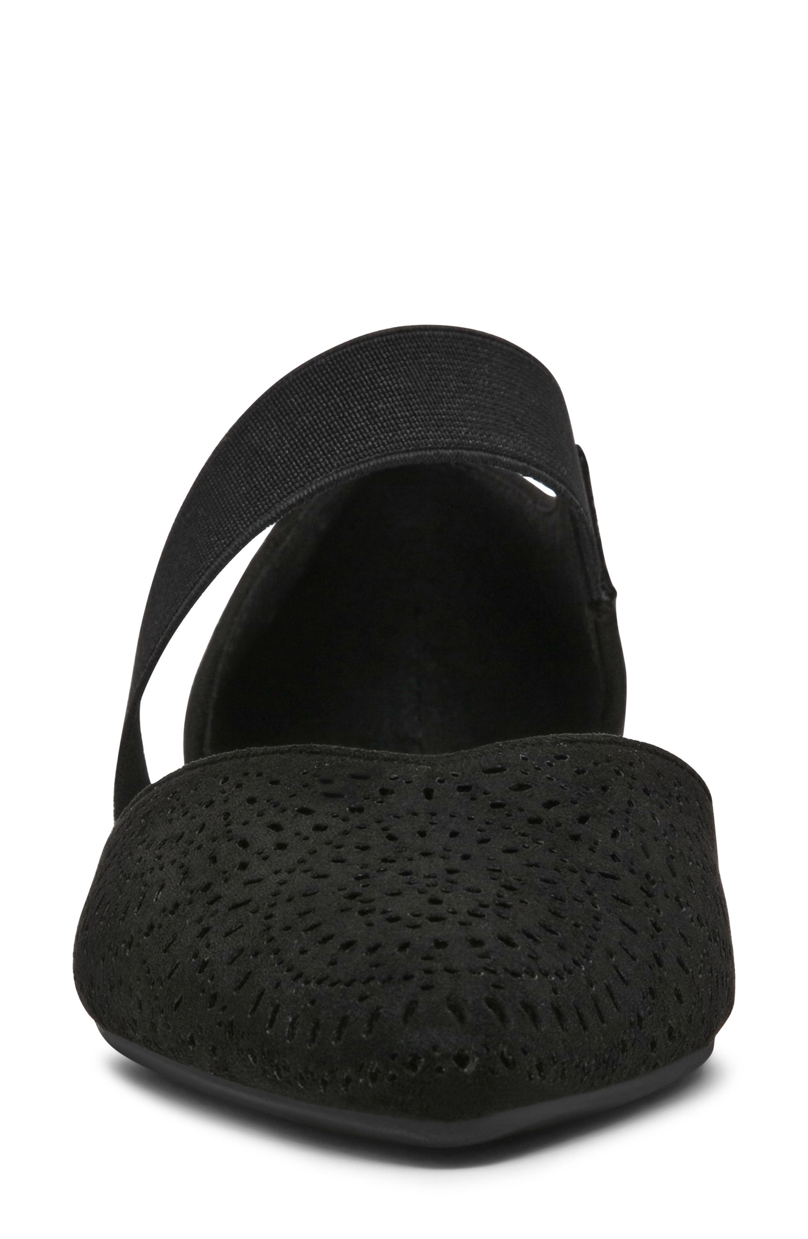 Anne Klein Orsolo Mary Jane Flat, Alternate, color, Black Microsuede