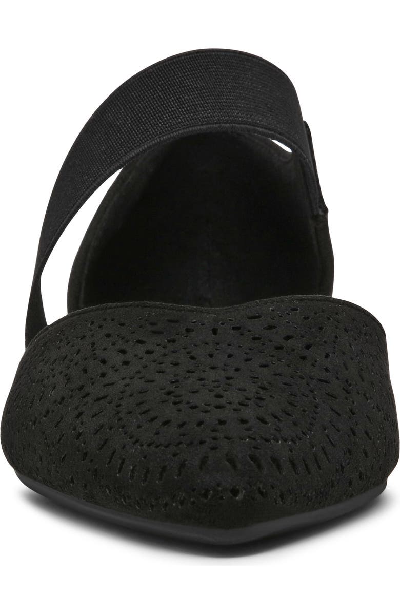 Anne Klein Orsolo Mary Jane Flat, Alternate, color, Black Microsuede