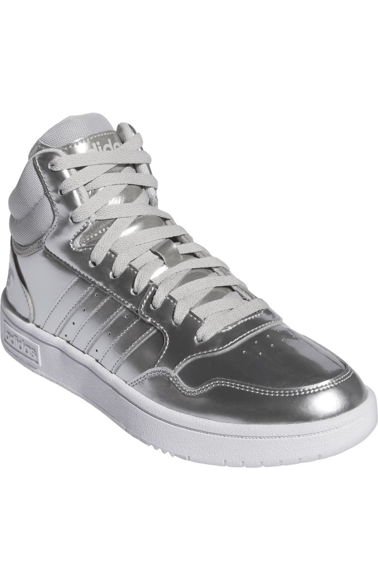 adidas Hoops 3.0 Mid Top Sneaker, Main, color, Ftwr White/ Grey/ Grey