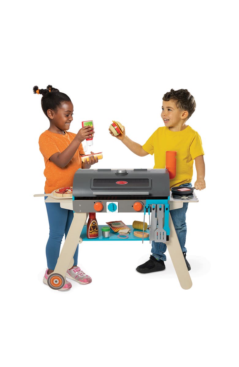 Melissa & Doug Deluxe Grill & Pizza Oven Playset, Alternate, color, 