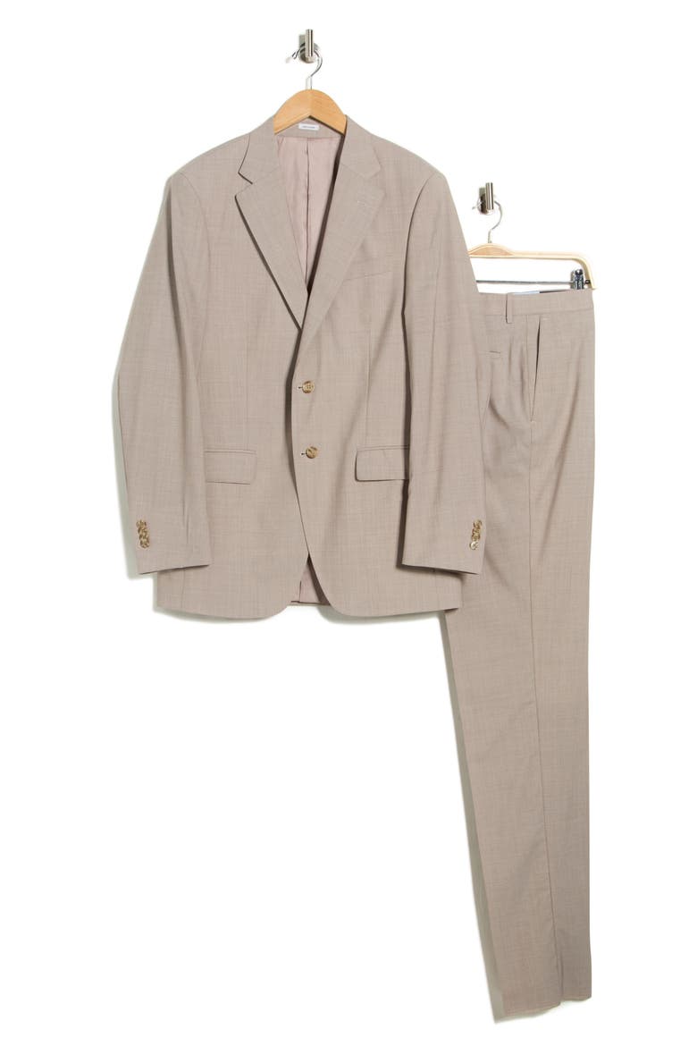 Flynn Classic Fit Wool Blend Suit, Alternate, color, TAN