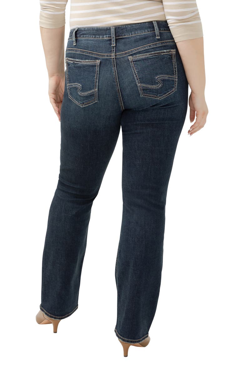 Suki Curvy Mid Rise Slim Bootcut Jeans, Alternate, color, INDIGO