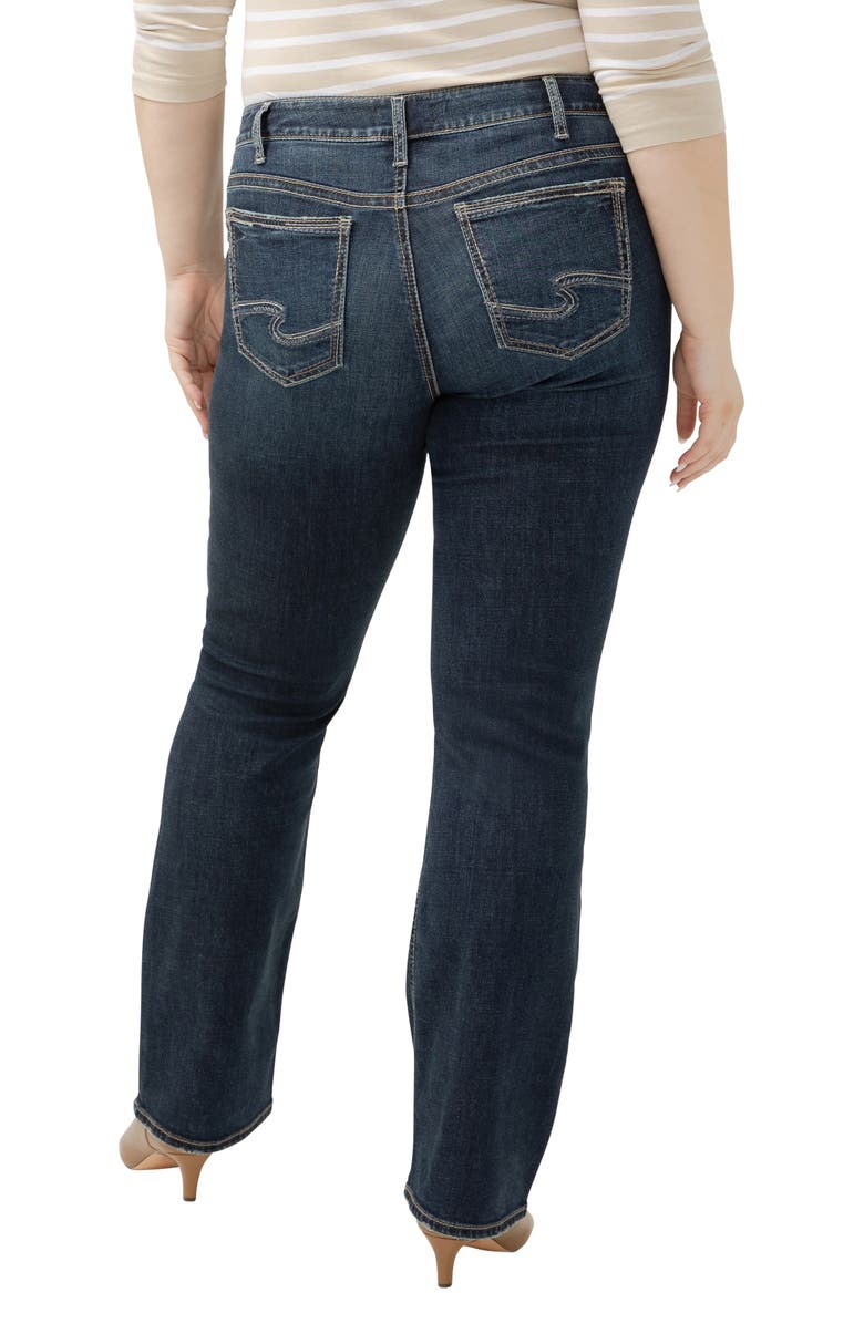 Silver Jeans Co. Suki Curvy Mid Rise Slim Bootcut Jeans, Alternate, color, Indigo