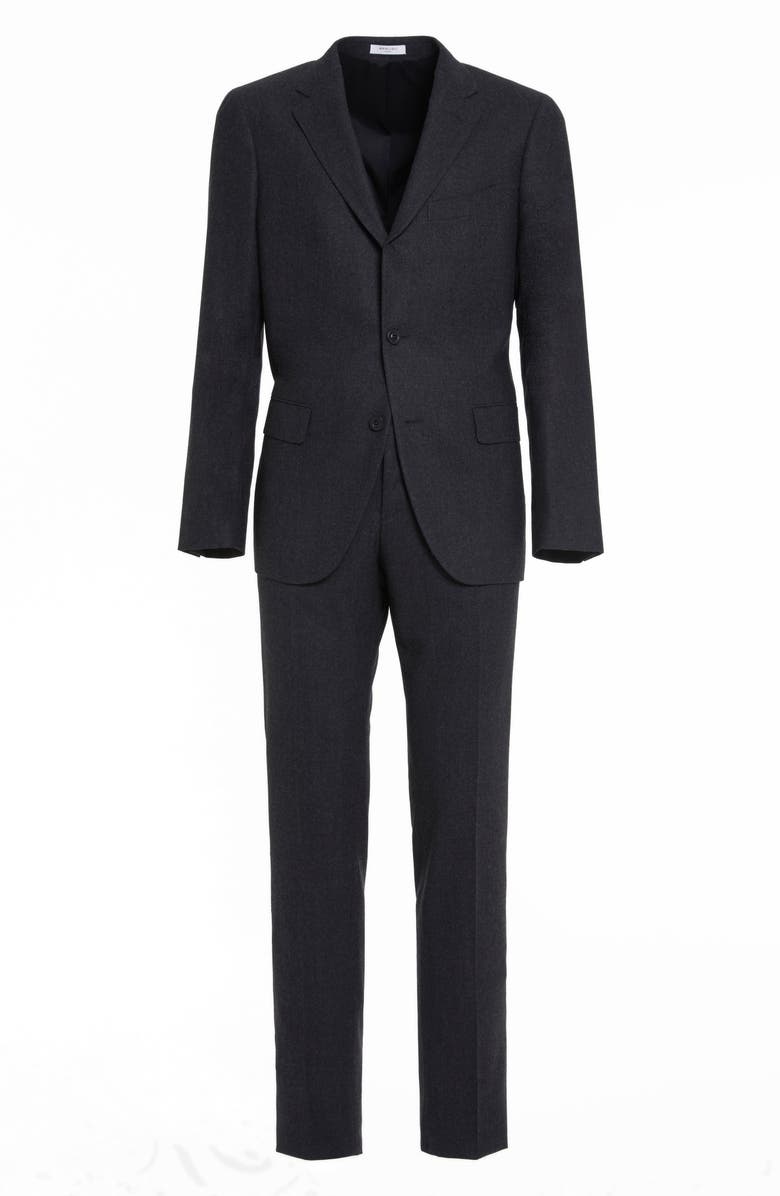 Boglioli Virgin Wool Flannel Suit, Alternate, color, 
