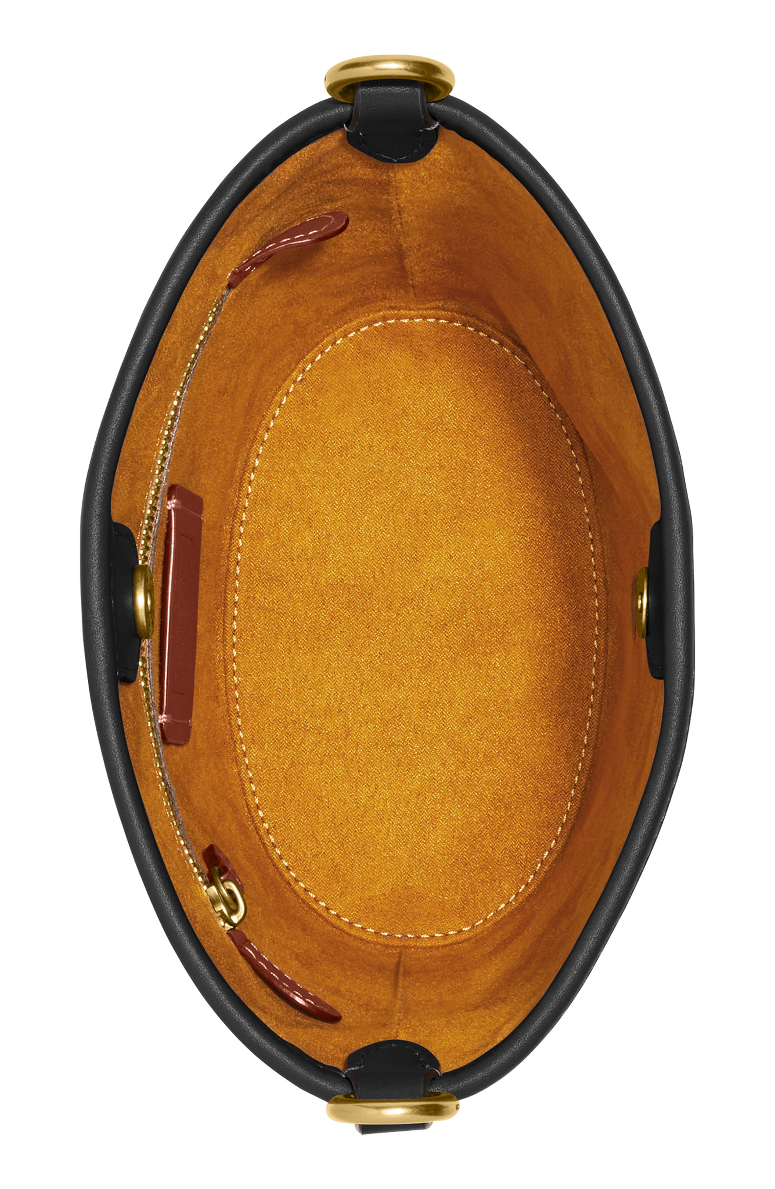 COACH Dakota Glovetanned Leather Bucket Bag, Alternate, color, 