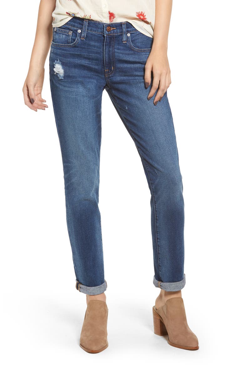 The Slim Boyjean Boyfriend Jeans, Main, color, HATFIELD