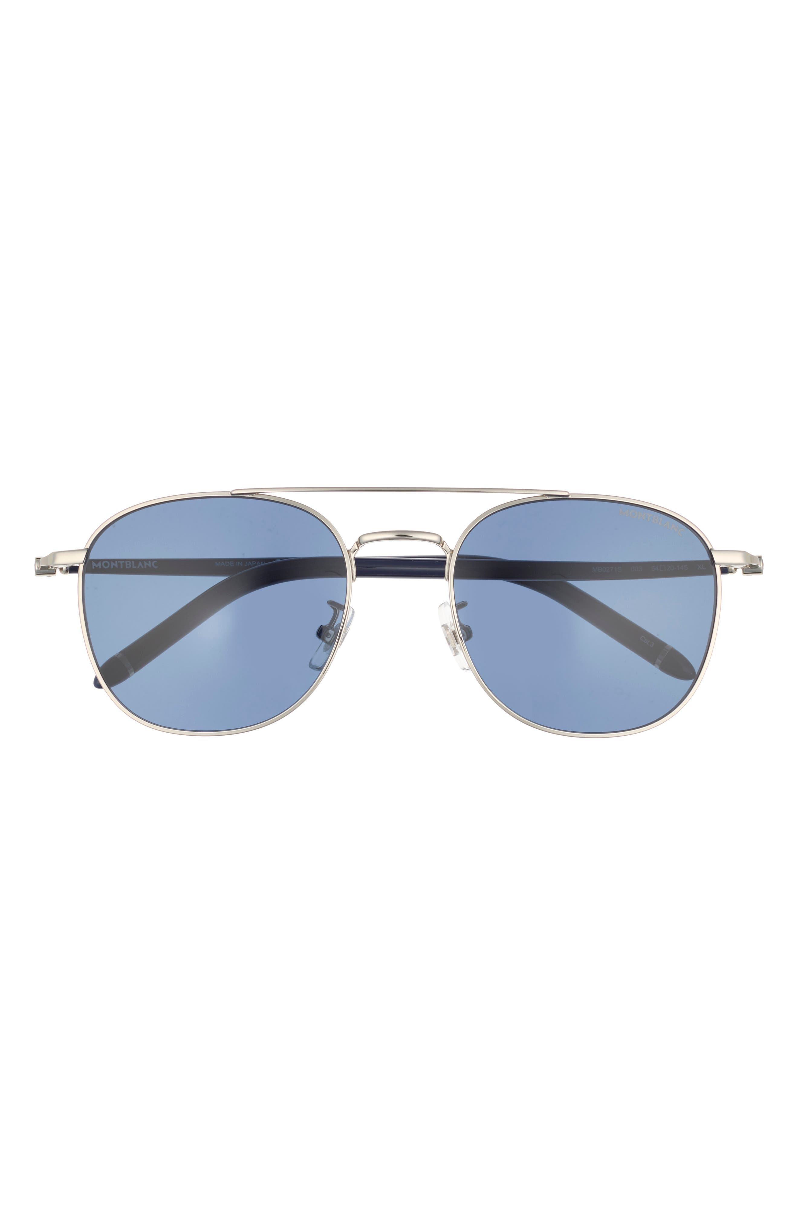 Montblanc 54mm Round Sunglasses