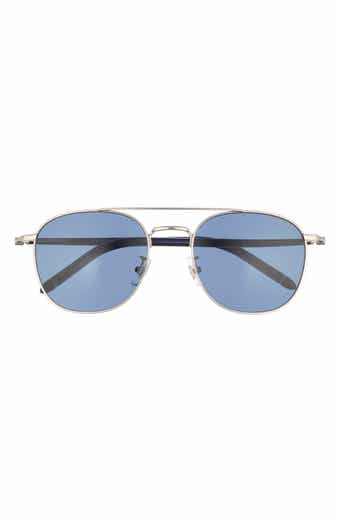 Montblanc 54mm Round Sunglasses