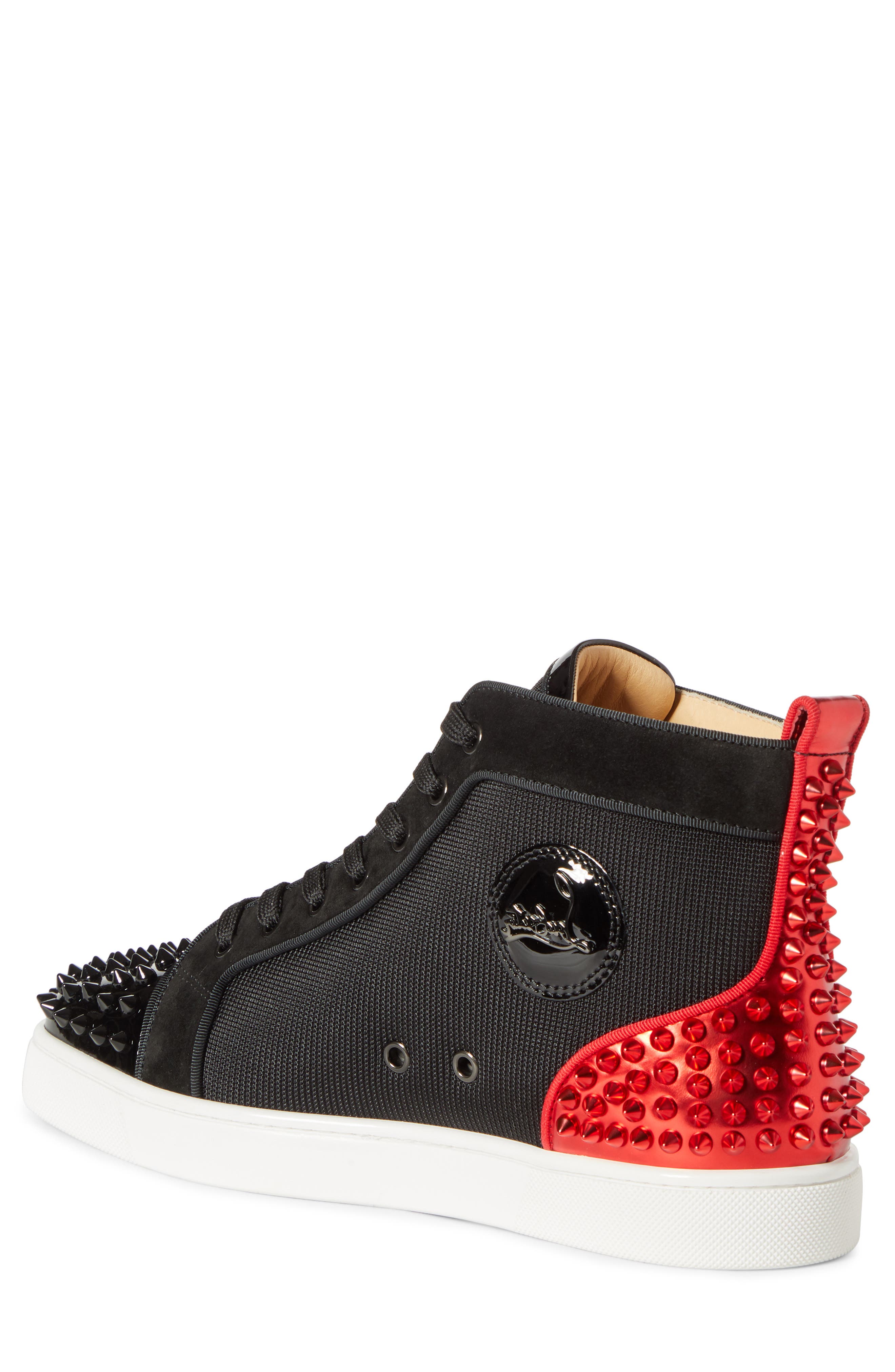 Christian Louboutin AC Lou Spikes 2 High Top Sneaker, Alternate, color, 