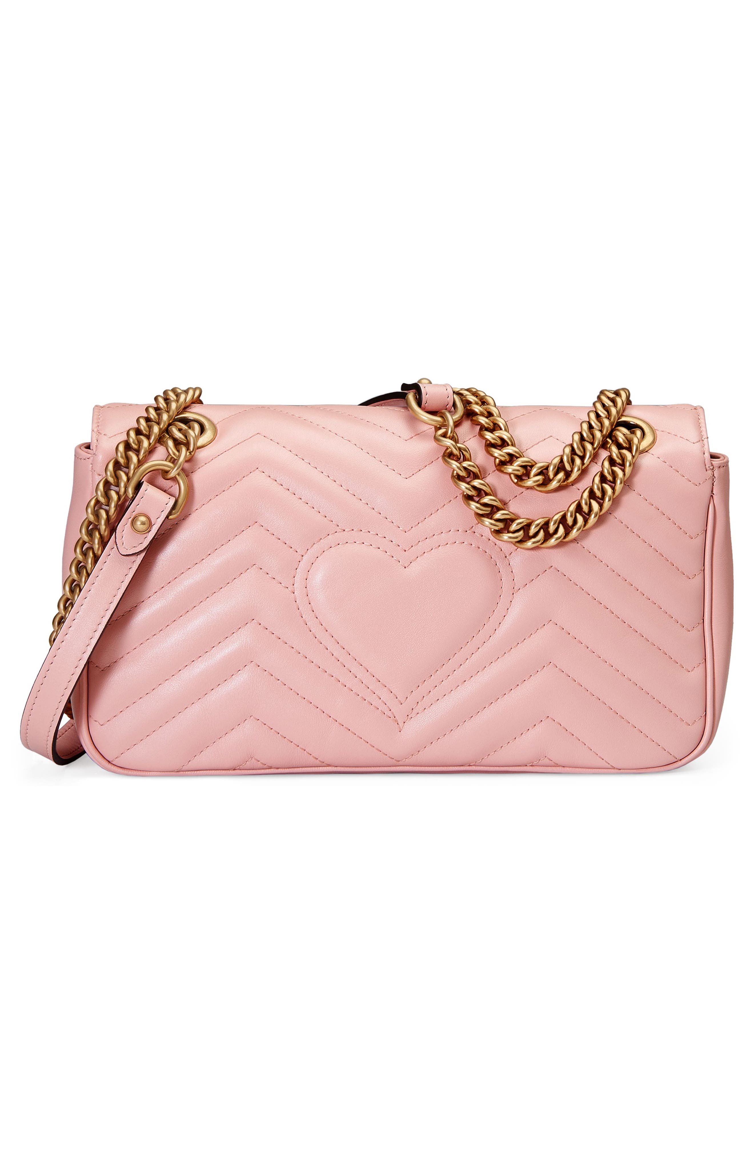 Gucci Small Matelassé Leather Shoulder Bag, Alternate, color, 