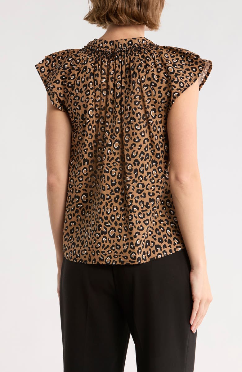 Tart Brynn Short Sleeve Top, Alternate, color, Warm Leopard