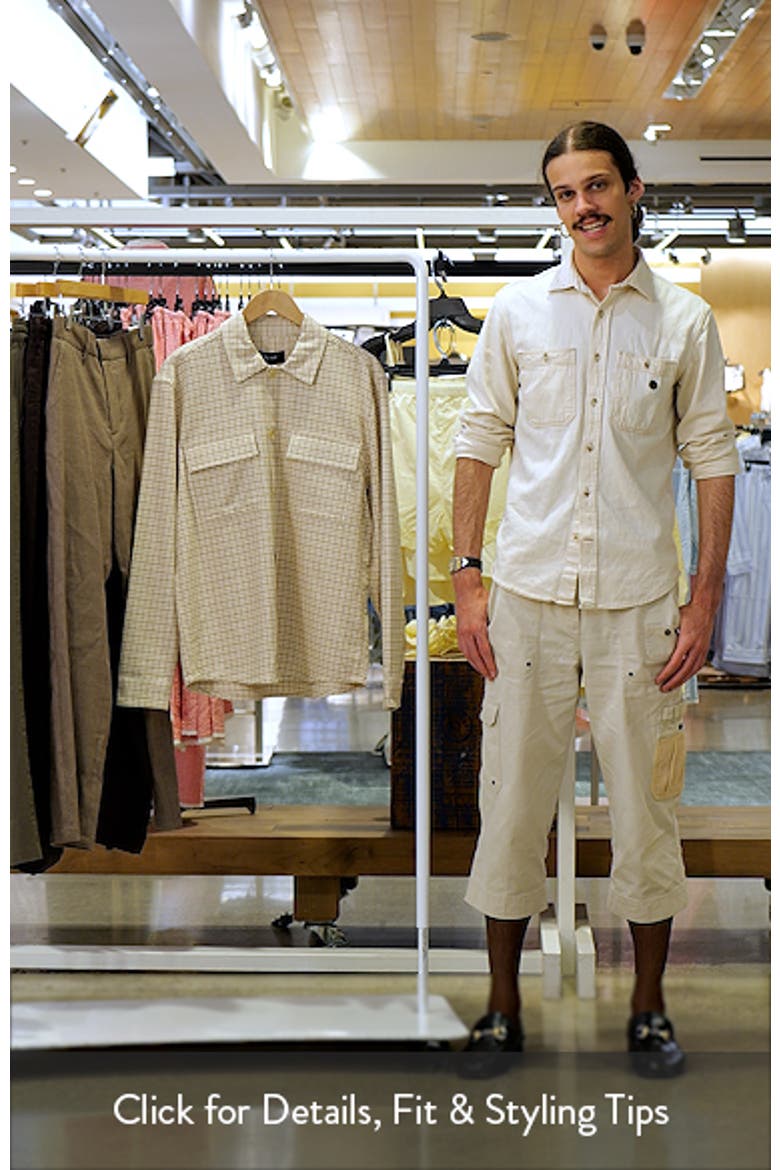 Sever Cotton & Linen Check Overshirt video