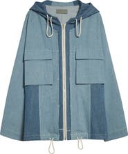 KURO Remake Denim Hooded Top