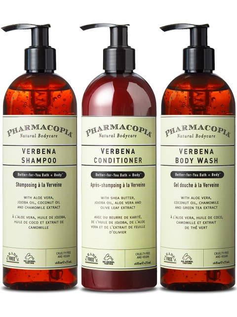 Verbena Shower Trio Bundle - Shampoo, Conditioner, Body Wash