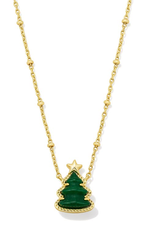 Holiday Tree Short Pendant Necklace