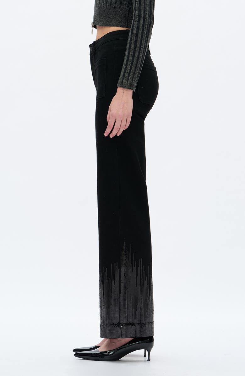 Bayeas Sequin Wide Leg Pants, Alternate, color,