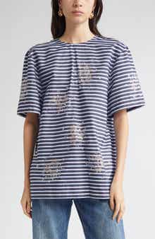 Haut Crystal Embellished Tie Back Top